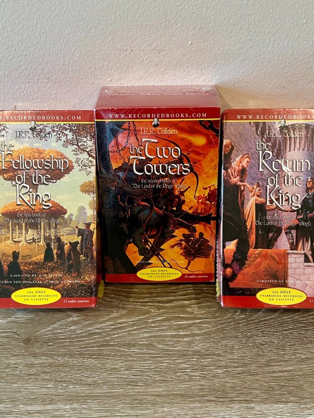 Rare Unabridged Lord of the Rings Trilogy Audiobooks JRR Tolkien, Factory Sealed